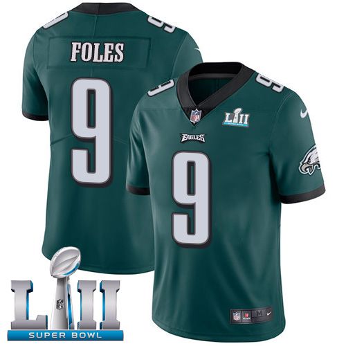 Youth Philadelphia Eagles #9 Foles Green Limited 2018 Super Bowl NFL Jerseys->philadelphia eagles->NFL Jersey